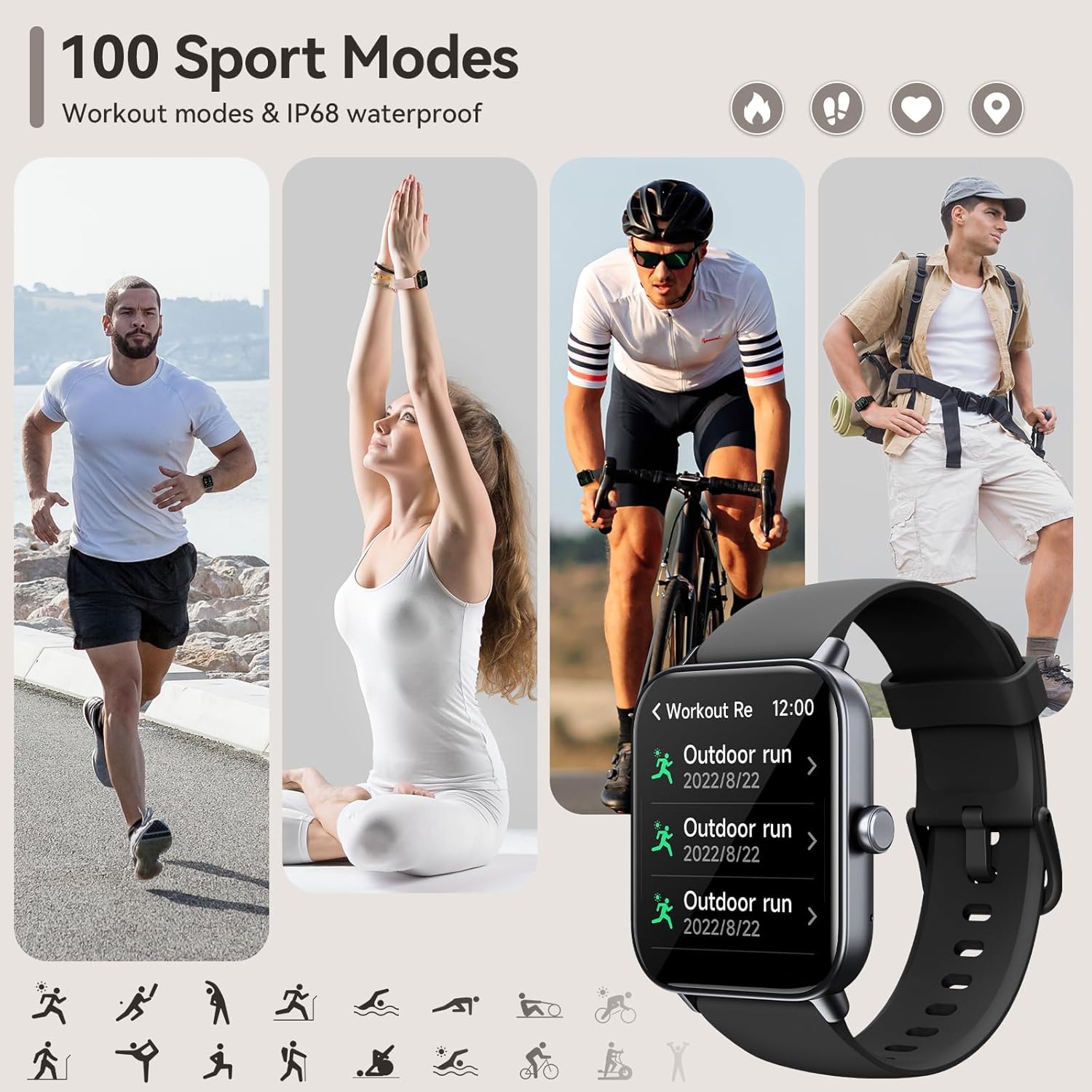 Smart Watch | 1.8" HD | Fitness Tracker