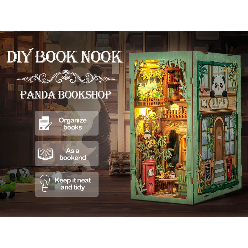 Panda Bookshop - DIY Book Nook Kit