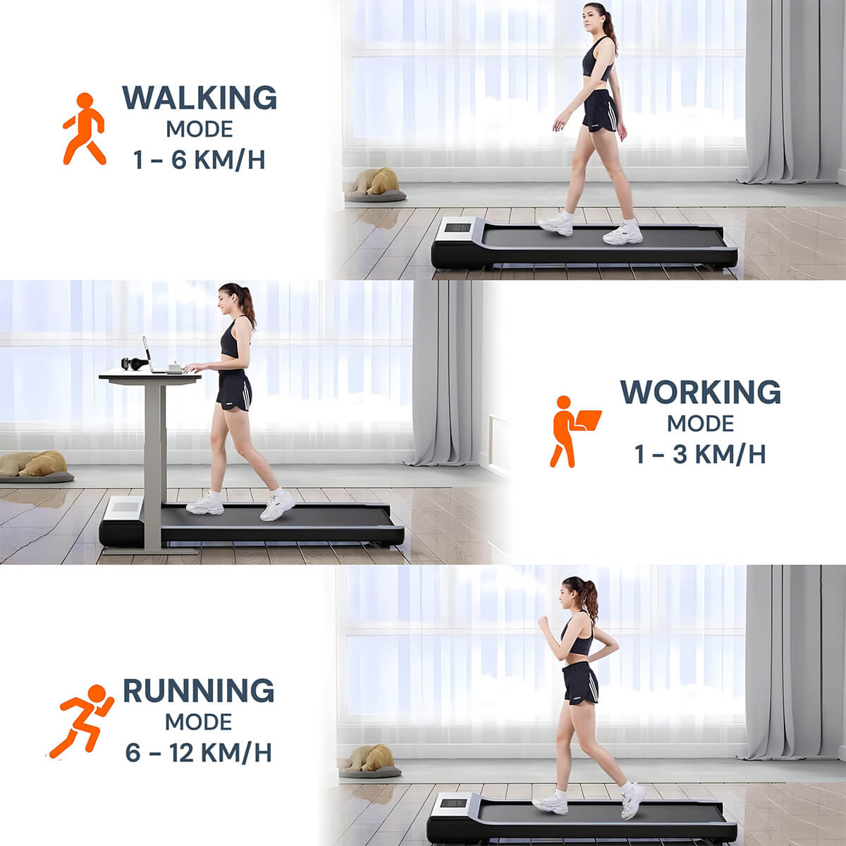 Treadmill Pad Running/Walking Under Desk Exercise Machine