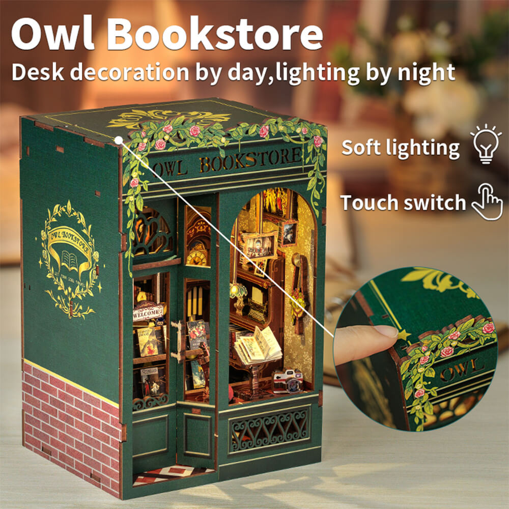 Owl Bookstore - DIY Book Nook Kit