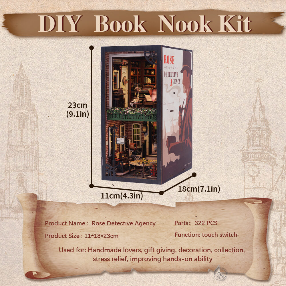 The Detective House - DIY Book Nook Kit