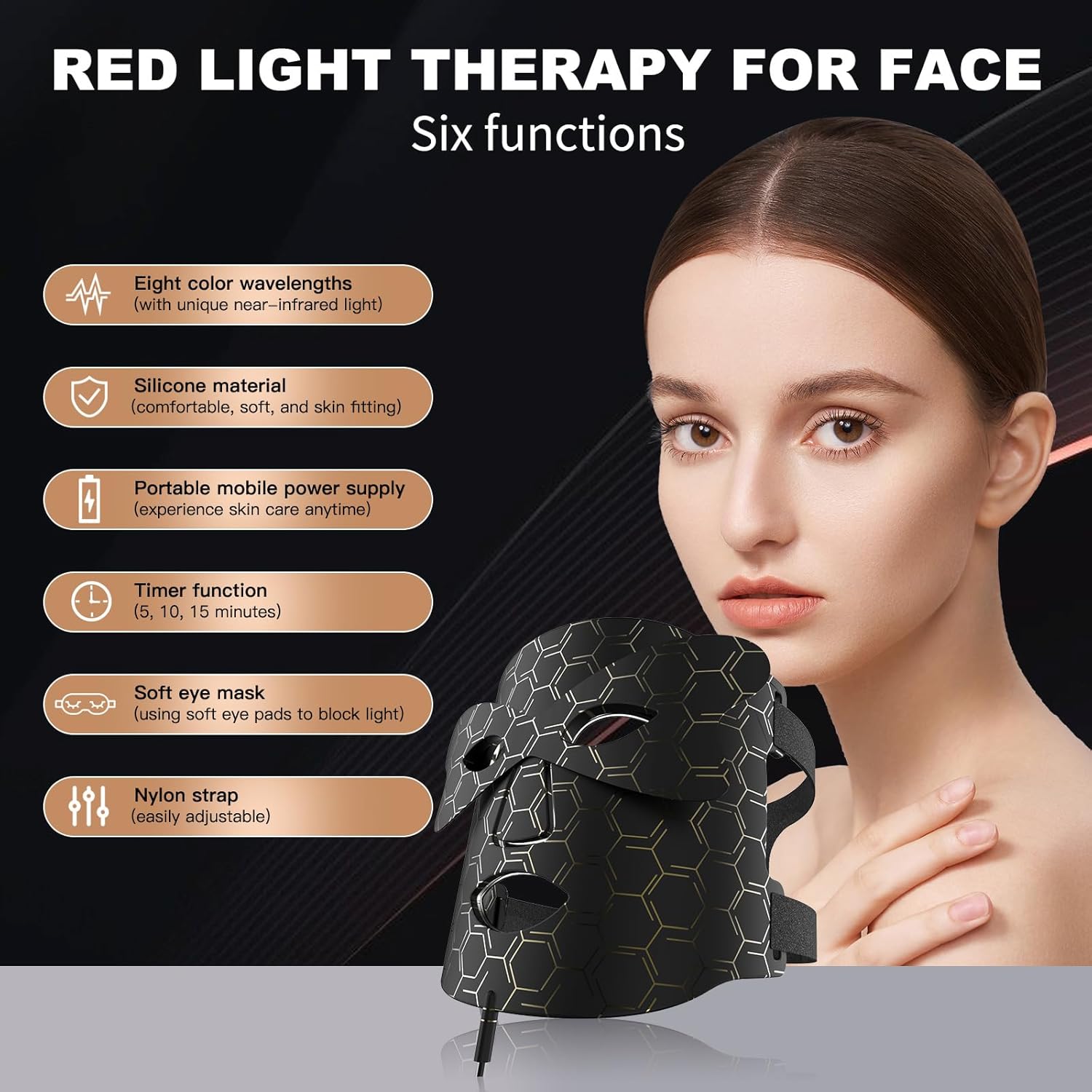 Premium LED Light Therapy Face Mask