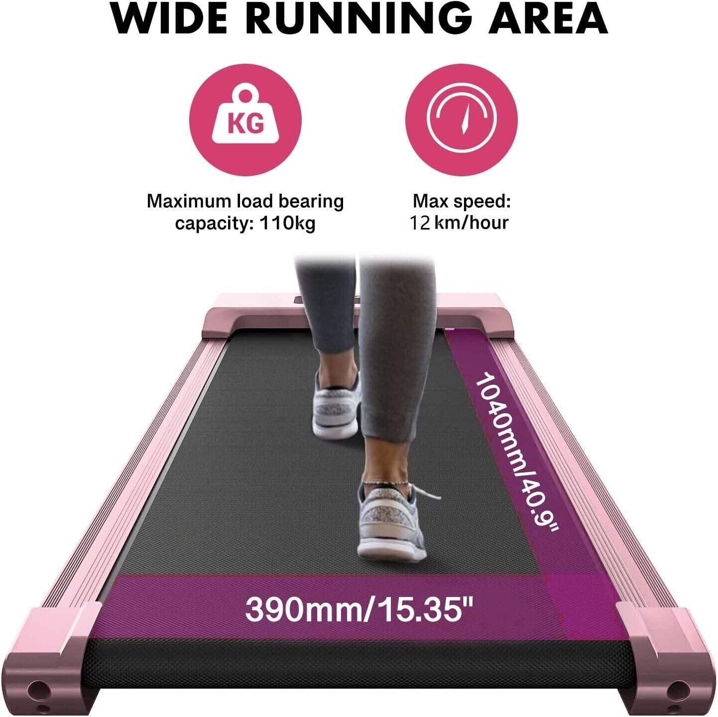 Treadmill Pad Running/Walking Under Desk Exercise Machine